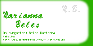 marianna beles business card